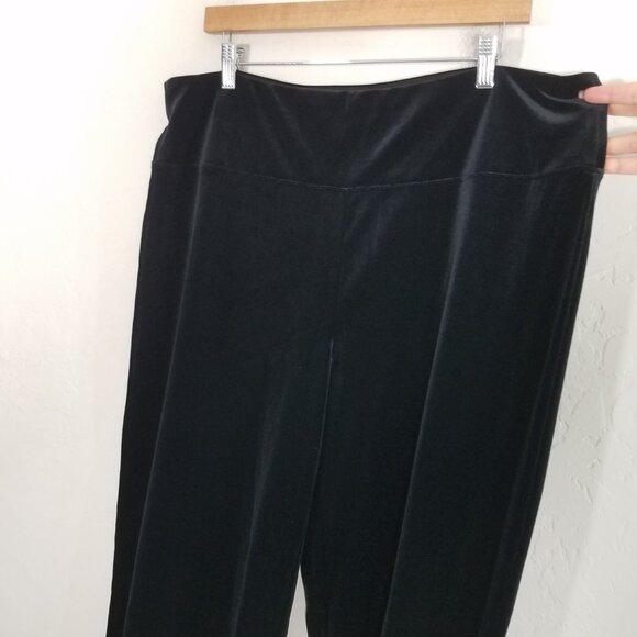 J. Jill Wearever Collectio Smooth-Fit Full Leg Pants Stretch Black Size XL - Picture 2 of 7